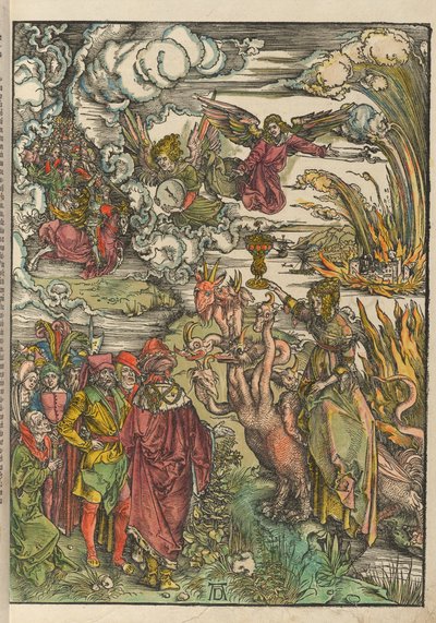 Niemiecki: Die babylonische Hure The Whore of Babylon (Nierządnica z Babilonu) autorstwa Albrecht Dürer