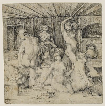 Niemiecki: Frauenbad Łaźnia dla kobiet autorstwa Albrecht Dürer