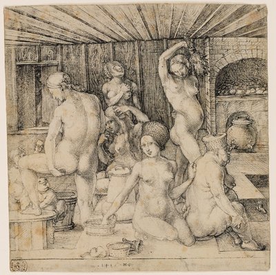 Niemiecki: Kąpielisko dla kobiet Frauenbad autorstwa Albrecht Dürer