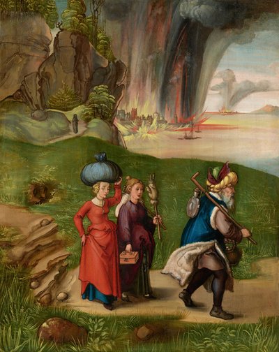 Lot i jego córki Lot i jego córki autorstwa Albrecht Dürer