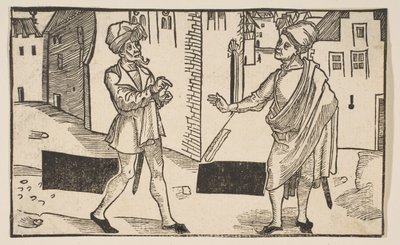 Hecyra, z Komedii Terence, przedruk z XIX wieku. autorstwa Albrecht Dürer