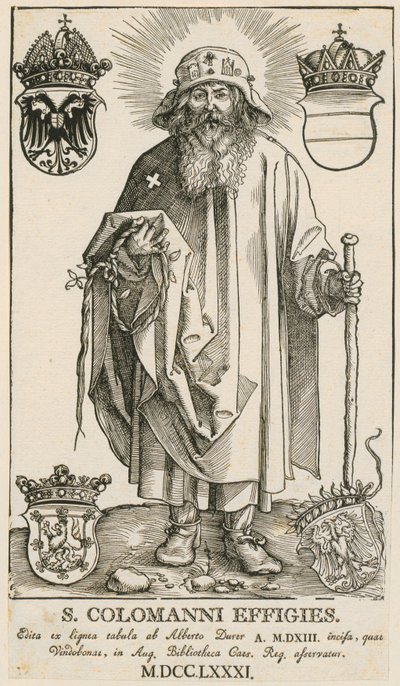 Święta rodzina z dwoma grającymi aniołkami autorstwa Albrecht Dürer
