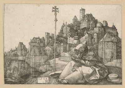 Święty Antoni czytający autorstwa Albrecht Dürer