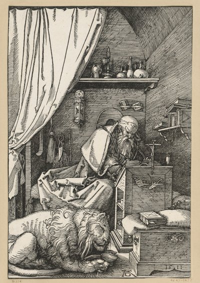 Święty Hieronim w swojej celi autorstwa Albrecht Dürer