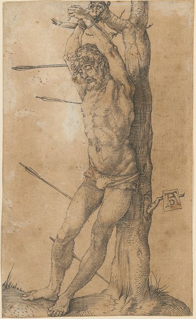Święty Sebastian przy drzewie autorstwa Albrecht Dürer