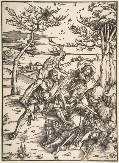 Herkules i Cacus.n.d. autorstwa Albrecht Dürer