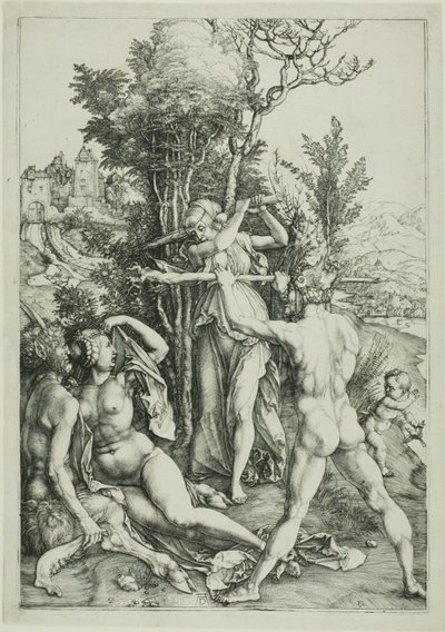 Herkules na rozdrożu (Zazdrość) autorstwa Albrecht Dürer
