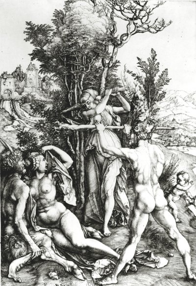 Herkules na rozdrożu, 1498 autorstwa Albrecht Dürer