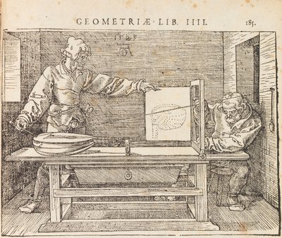 Institutionum geometricae libri quatuor, 1528 autorstwa Albrecht Dürer