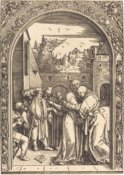 Joachim i Anna przy Złotej Bramie autorstwa Albrecht Dürer