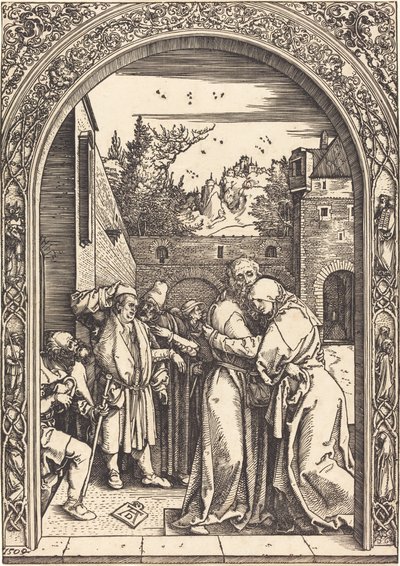 Joachim i Anna przy Złotej Bramie autorstwa Albrecht Dürer