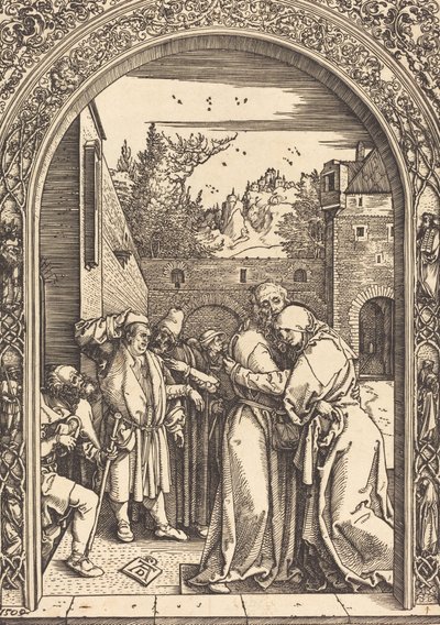 Joachim i Anna przy Złotej Bramie, 1504. autorstwa Albrecht Dürer