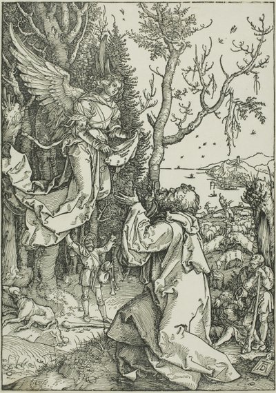 Joachim i Anioł, z Życia Dziewicy autorstwa Albrecht Dürer