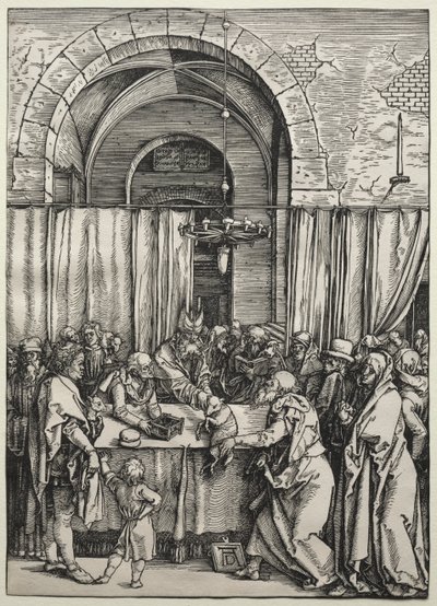 Ofiara Joachima odrzucona przez arcykapłana 1504-1505. autorstwa Albrecht Dürer