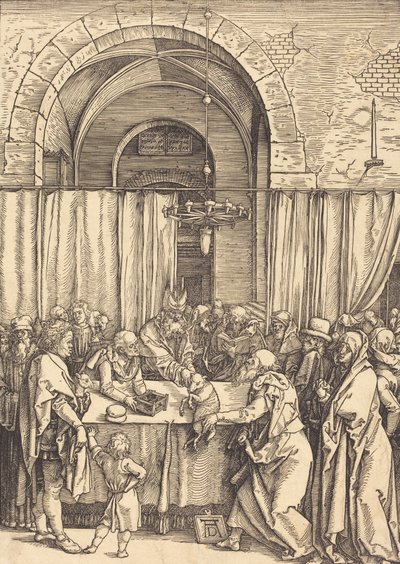 Odrzucenie ofiary Joachima, c. 15041505. autorstwa Albrecht Dürer