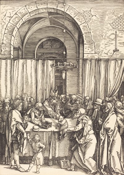 Odrzucenie ofiary Joachima, c. 15041505. autorstwa Albrecht Dürer