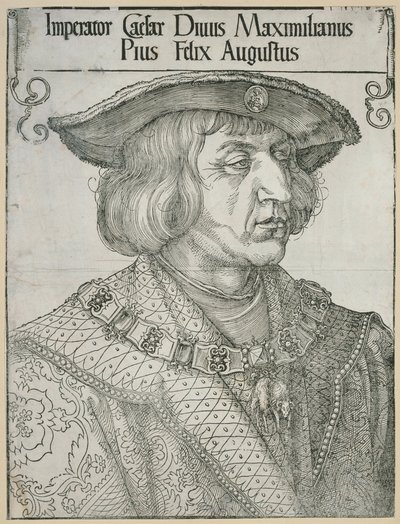 Cesarz Maksymilian I autorstwa Albrecht Dürer