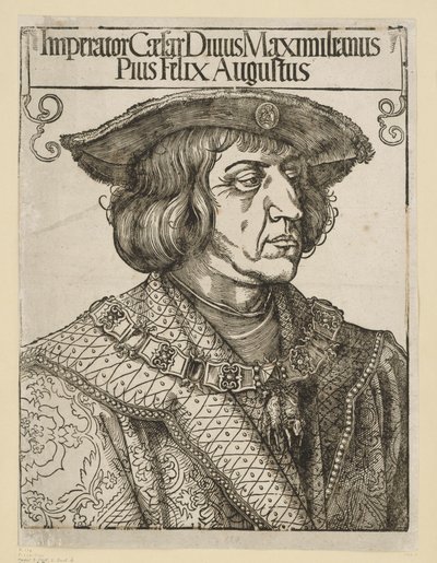 Cesarz Maksymilian I autorstwa Albrecht Dürer