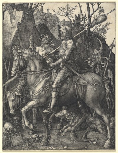 Rycerz, Śmierć i Diabeł autorstwa Albrecht Dürer