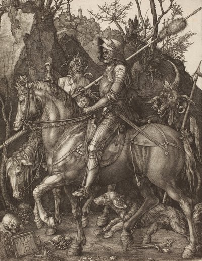 Rycerz, Śmierć i Diabeł, 1513. autorstwa Albrecht Dürer