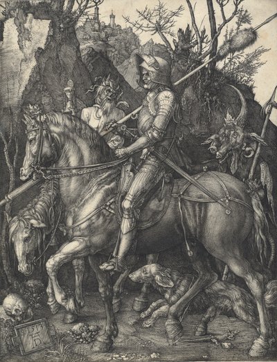 Rycerz, Śmierć i Diabeł, 1513. autorstwa Albrecht Dürer