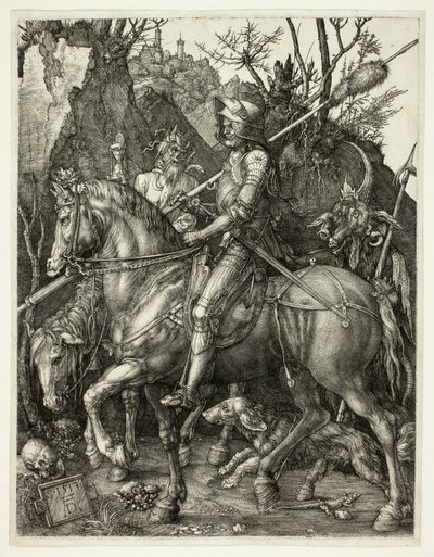 Rycerz, Śmierć i Diabeł autorstwa Albrecht Dürer