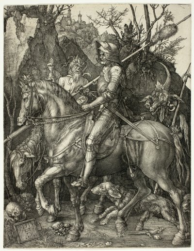 Rycerz, Śmierć i Diabeł autorstwa Albrecht Dürer
