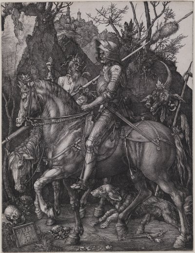 Rycerz, Śmierć i Diabeł autorstwa Albrecht Dürer