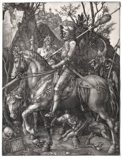 Rycerz, Śmierć i Diabeł, 1513. autorstwa Albrecht Dürer