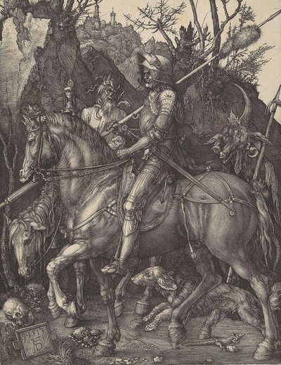 Rycerz, Śmierć i Diabeł, 1513., 1513. autorstwa Albrecht Dürer