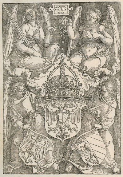 Węzeł z tarczą w kształcie serca autorstwa Albrecht Dürer