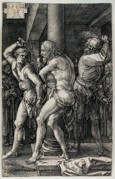Pasja na miedzi: Biczowanie (Bartsch 8) autorstwa Albrecht Dürer