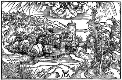 Krajobraz, 1498, 1936 autorstwa Albrecht Dürer