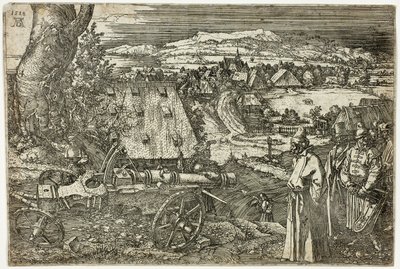 Krajobraz z armatą autorstwa Albrecht Dürer