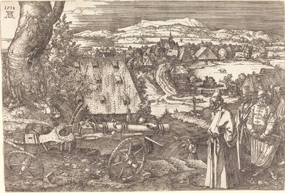 Krajobraz z armatą, 1518 autorstwa Albrecht Dürer