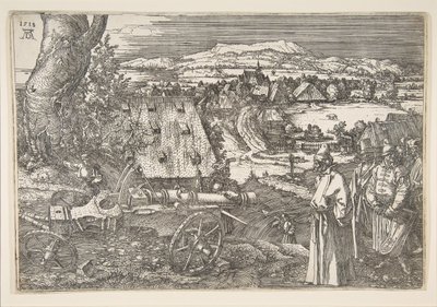 Krajobraz z armatą, 1518. autorstwa Albrecht Dürer