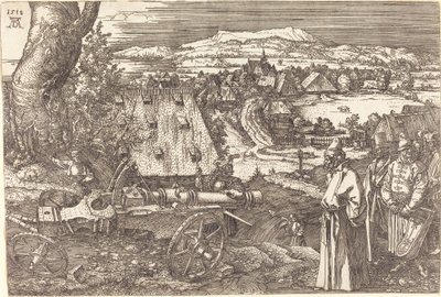 Krajobraz z armatą autorstwa Albrecht Dürer