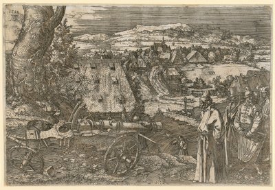 Krajobraz z armatą autorstwa Albrecht Dürer