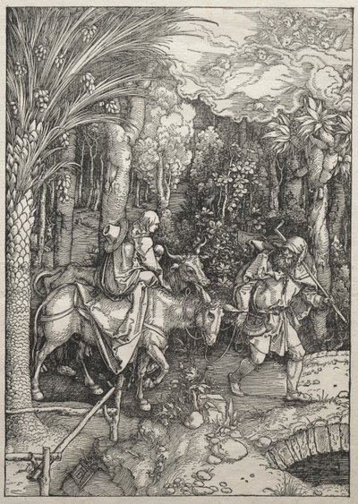 Życie Dziewicy: Ucieczka do Egiptu autorstwa Albrecht Dürer