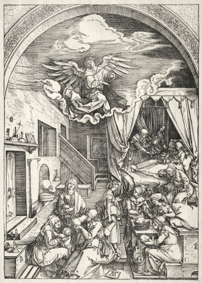 Życie Dziewicy: Narodzenia Najświętszej Maryi Panny autorstwa Albrecht Dürer