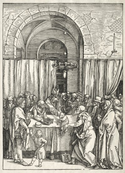 Życie Dziewicy: Odrzucenie Ofiary Joachima autorstwa Albrecht Dürer