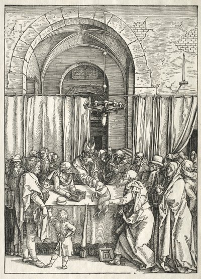 Życie Dziewicy: Odrzucenie Ofiary Joachima, 1504-1505. autorstwa Albrecht Dürer