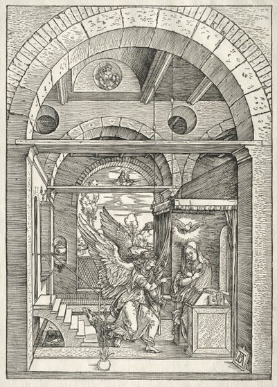 Życie Dziewicy: Zwiastowanie, 1504-1505. autorstwa Albrecht Dürer