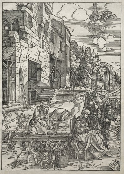 Życie Dziewicy: Odpoczynek w Egipcie, 1504-1505. autorstwa Albrecht Dürer