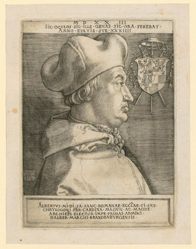 Herb z lwem i kogutem autorstwa Albrecht Dürer