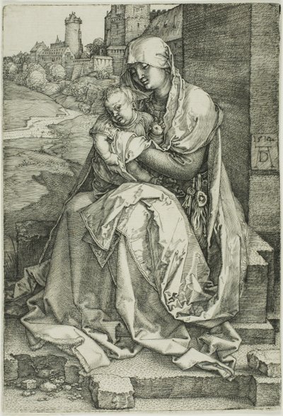 Madonna przy ścianie autorstwa Albrecht Dürer