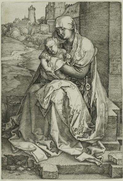 Madonna przy ścianie autorstwa Albrecht Dürer