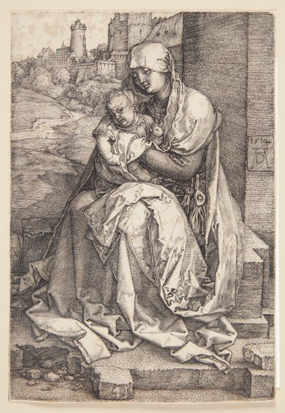 Madonna przy ścianie autorstwa Albrecht Dürer