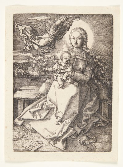 Madonna ukoronowana przez anioła autorstwa Albrecht Dürer