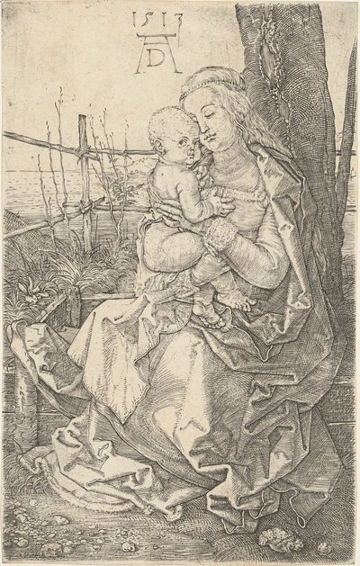 Maria z Dzieciątkiem przy drzewie autorstwa Albrecht Dürer